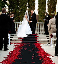 Load image into Gallery viewer, 5M 10M Wedding Party Carpet Rug Aisle Runner Red White Decoration non-woven fabric for Outdoor Beach Weddings Thickness:0.8 mm